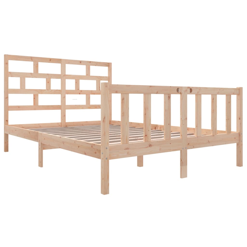 vidaXL Bedframe massief grenenhout 120x200 cm afbeelding