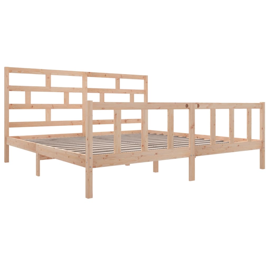 vidaXL Bedframe massief grenenhout 180x200 cm 6FT Super King