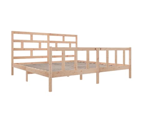 vidaXL Cadru de pat Super King, 180x200 cm, lemn masiv de pin