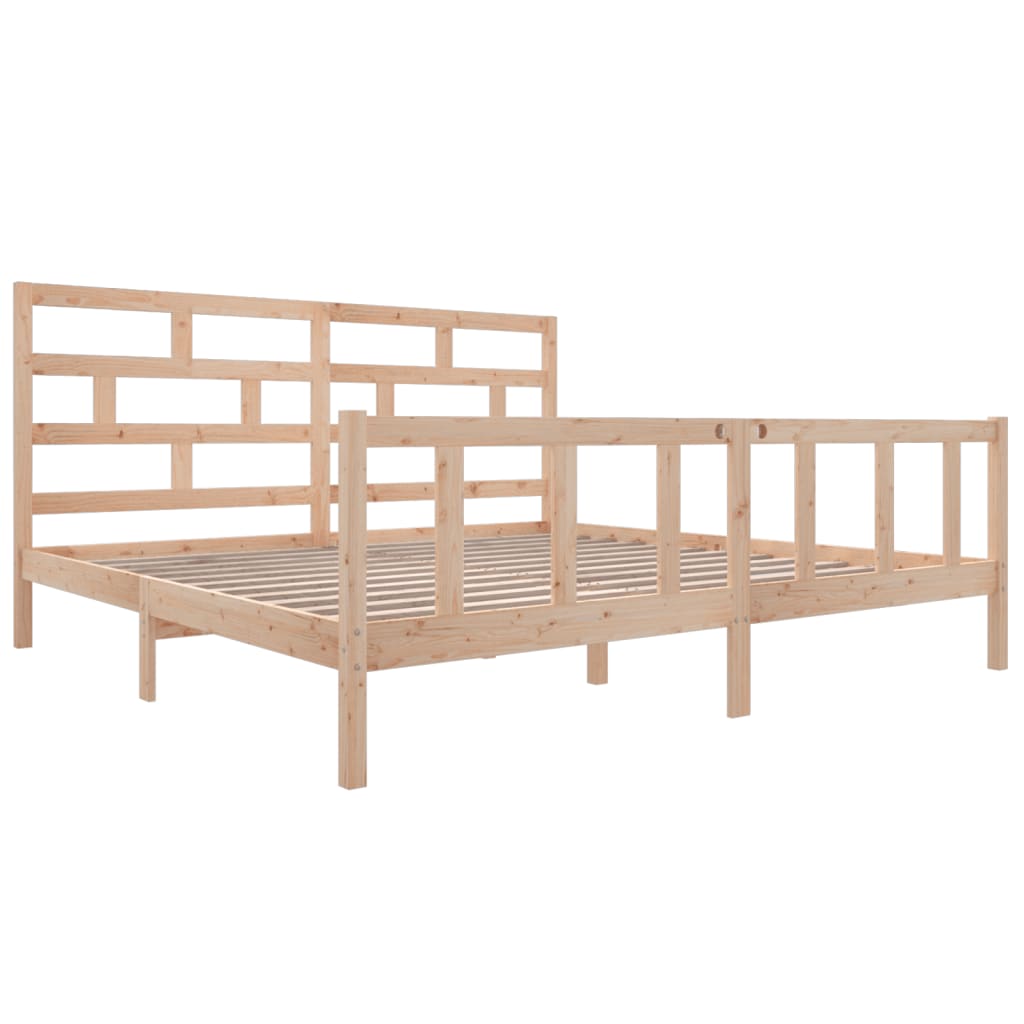 vidaXL Bedframe massief grenenhout 200x200 cm