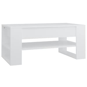 vidaXL kohvilaud, valge, 102x55x45 cm, tehispuit