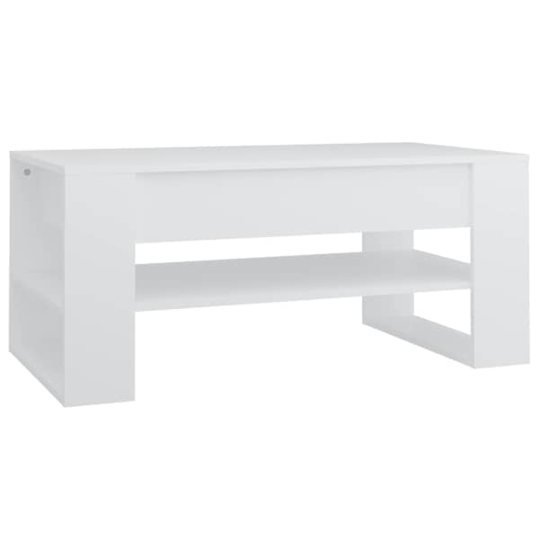 vidaXL kohvilaud, valge, 102x55x45 cm, tehispuit