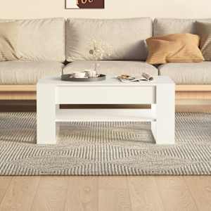 Konferenční stolek bílý 102 x 55 x 45 cm kompozitní dřevo - obrázek 5