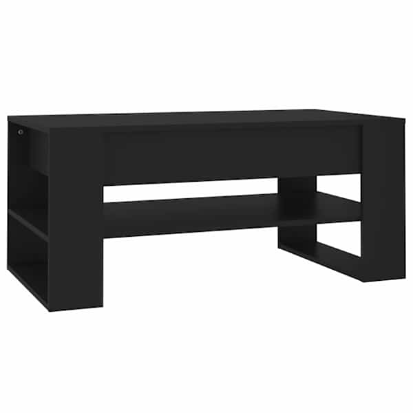 vidaXL kohvilaud, must, 102x55x45 cm, tehispuit