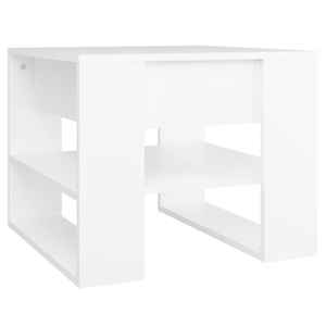 Konferenční stolek bílý 55,5 x 55 x 45 cm kompozitní dřevo - obrázek 2