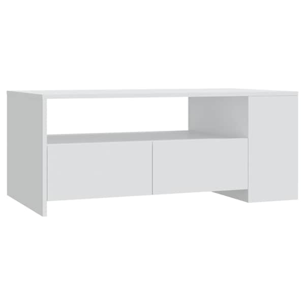 vidaXL kohvilaud, valge, 102 x 55 x 42 cm, tehispuit