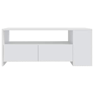 Konferenční stolek bílý 102 x 55 x 42 cm kompozitní dřevo - obrázek 3