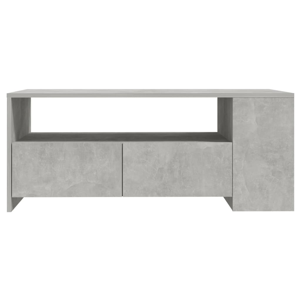 

vidaXL Salontafel 102x55x42 cm bewerkt hout betongrijs