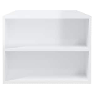 Konferenční stolek lesklý bílý 102x55x42 cm kompozitní dřevo - obrázek 7