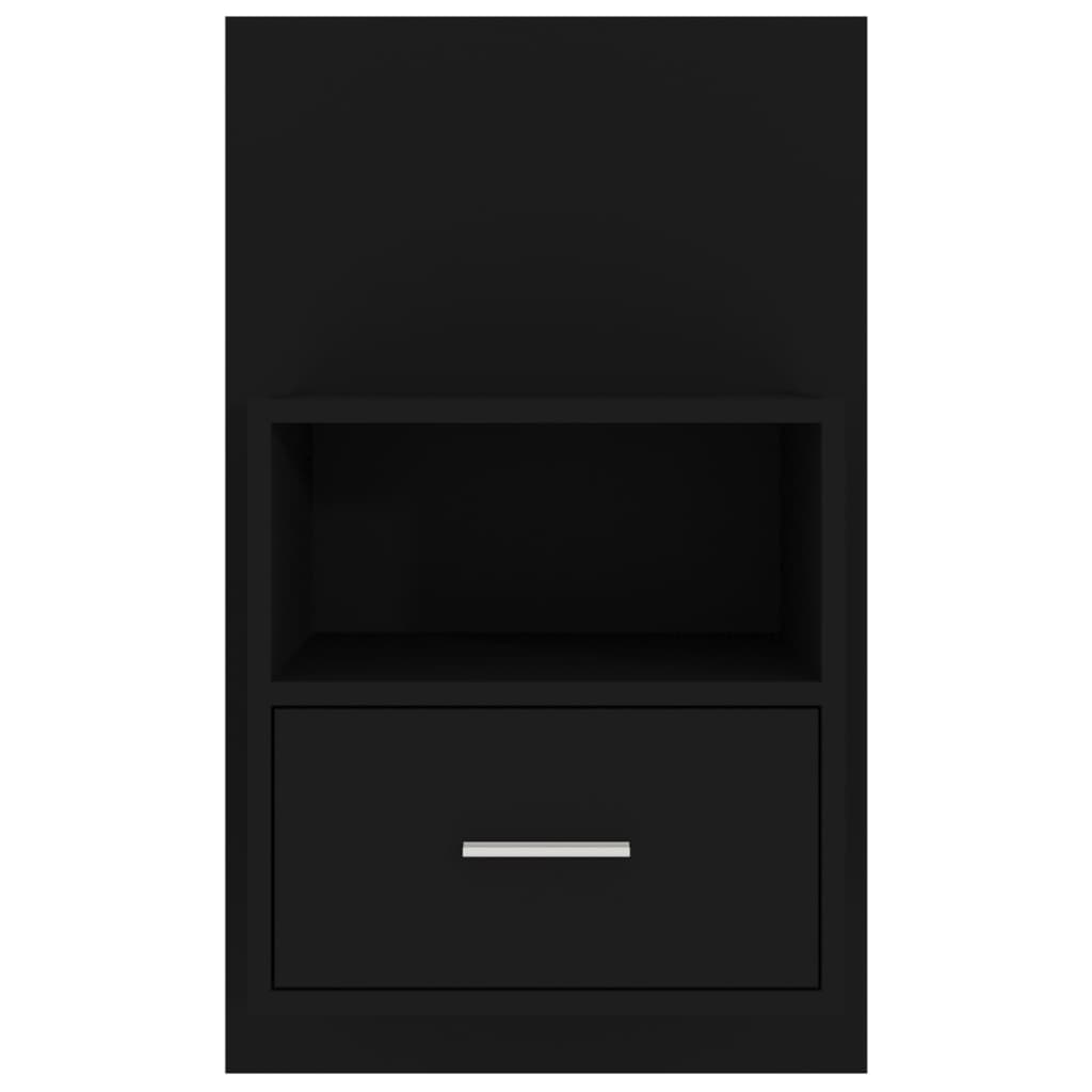 Wallmounted Bedside Black Low Cost Furniture Direct