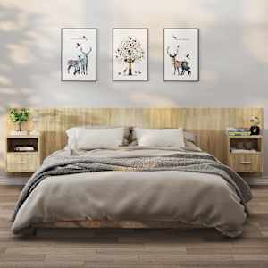 Stenske nočne omarice 2 kosa sonoma hrast