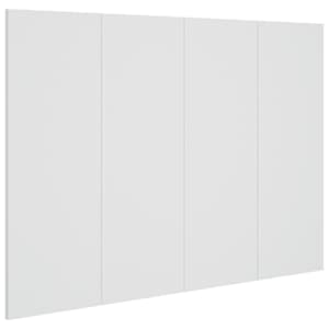 vidaXL voodipeats, valge, 120 x 1,5 x 80 cm, tehispuit
