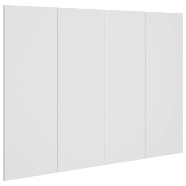 vidaXL voodipeats, valge, 120 x 1,5 x 80 cm, tehispuit