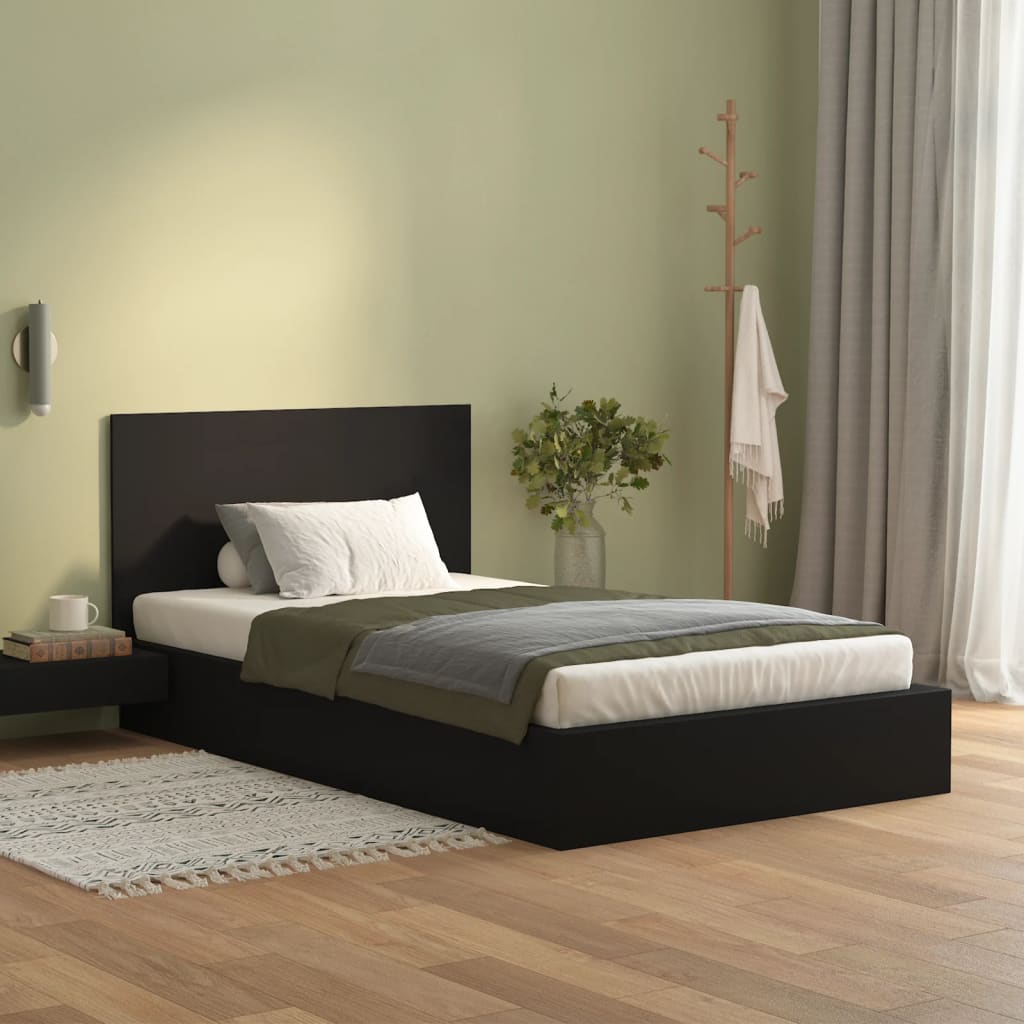 

vidaXL Hoofdbord 120x1,5x80 cm bewerkt hout zwart
