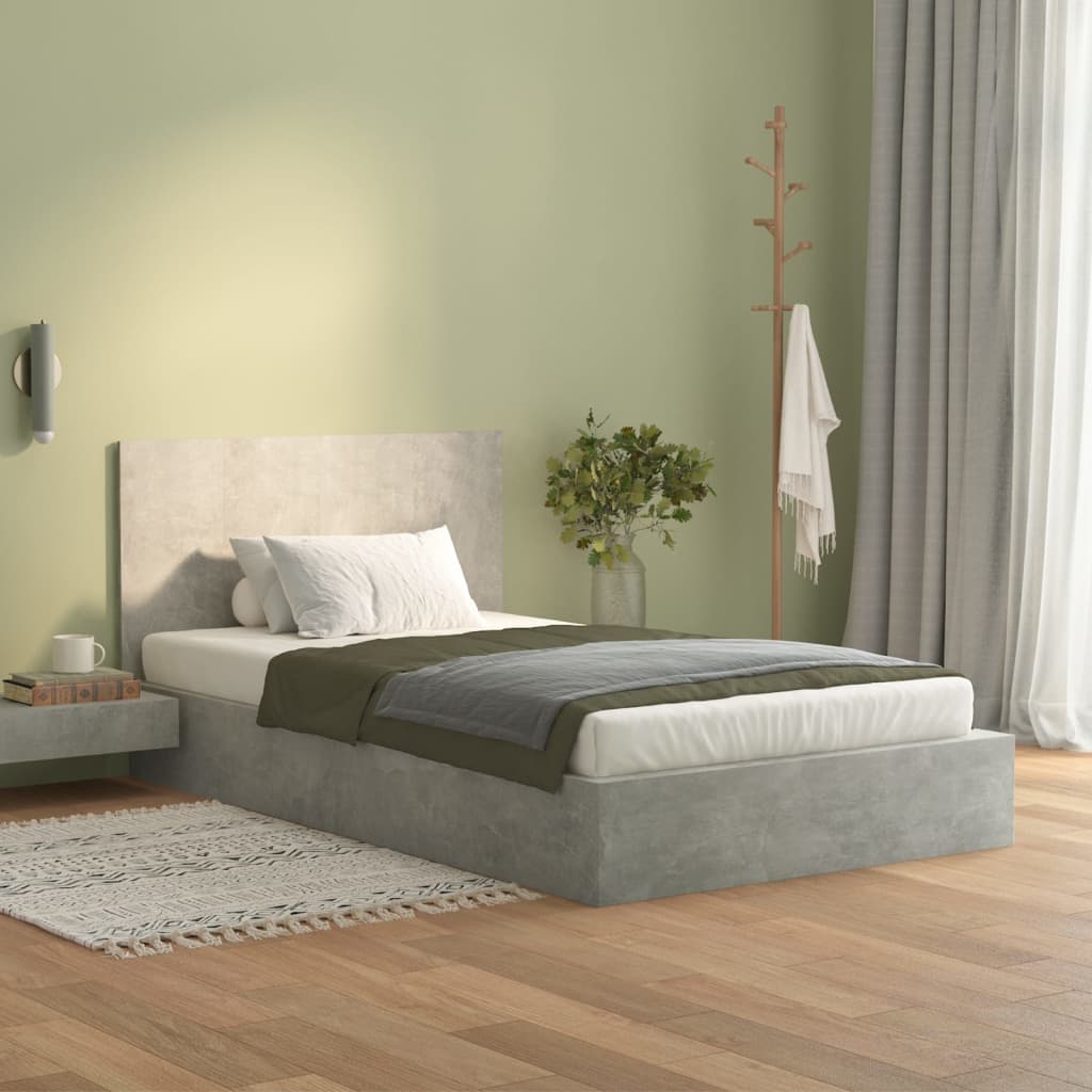 vidaXL Tăblie de pat, gri beton, 120x1,5x80 cm, lemn prelucrat