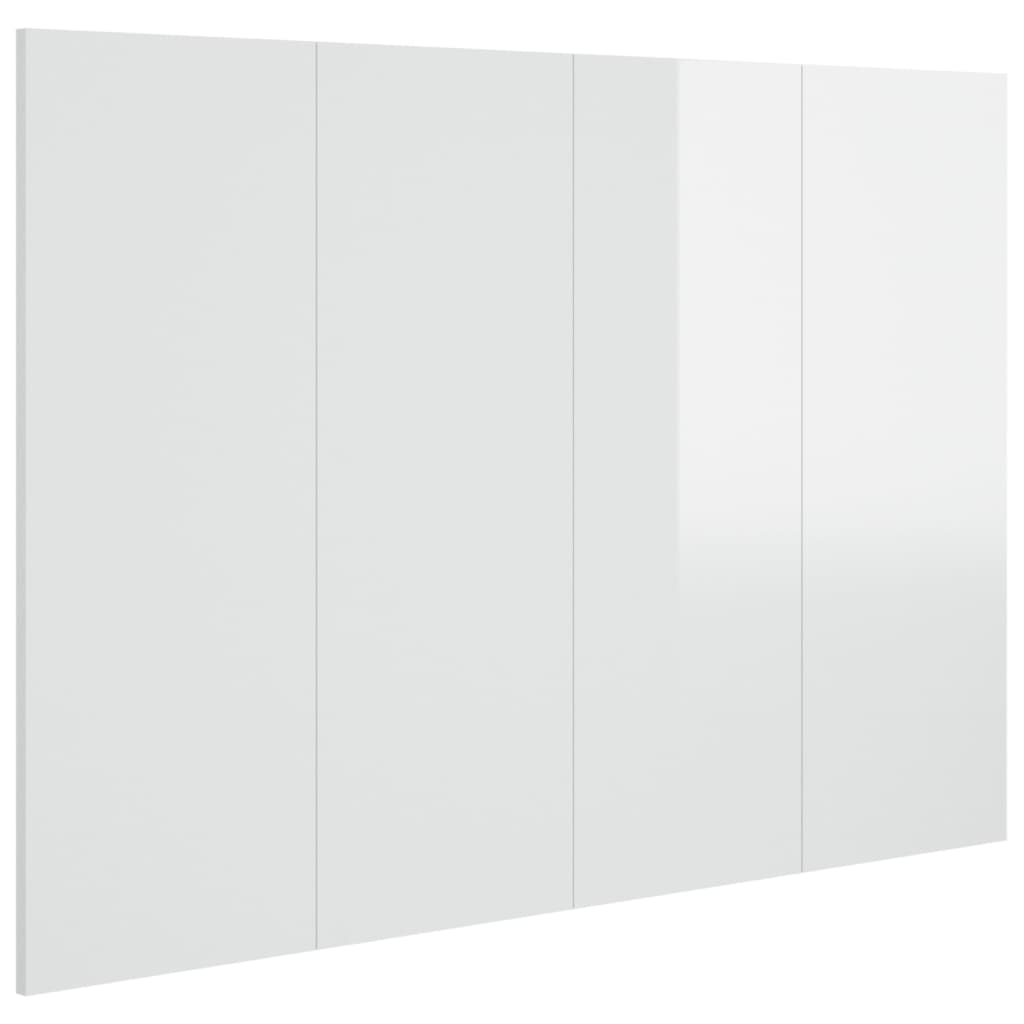 Testiera Per Letto Bianco Lucido 120x1,5x80cm Legno Multistrato VidaXL 13 width=274