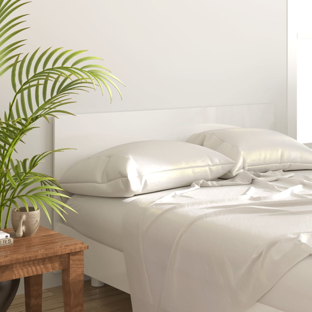 vidaXL Bed Headboard High Gloss White 160×1.5×80 cm Engineered Wood