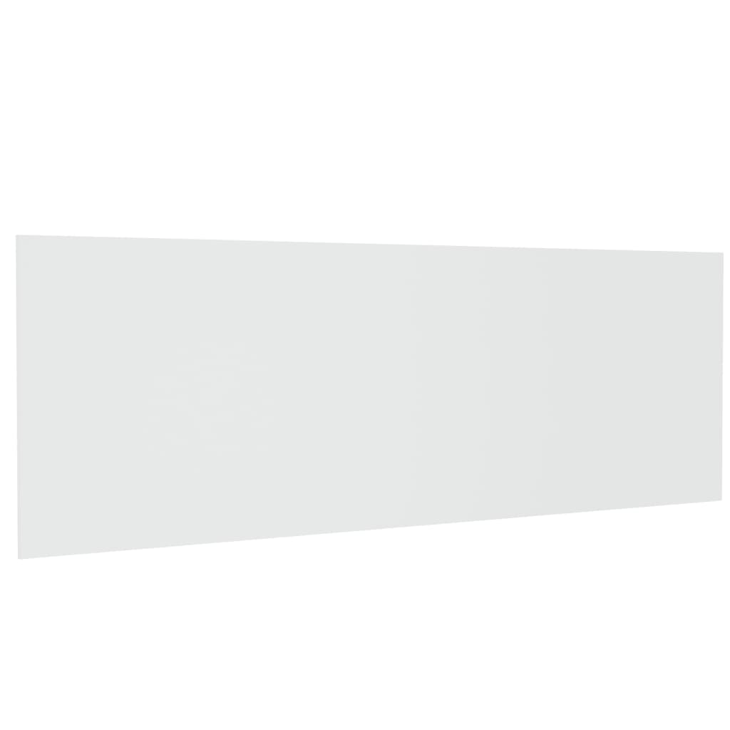 vidaXL Wall Headboard White Engineered wood 94.5 x 0.6 x 31.5 in-image-811052