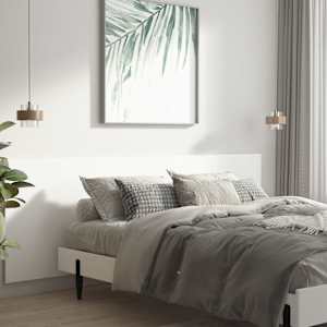 Nástěnné čelo postele bílé 240 x 1,5 x 80 cm kompozitní dřevo - obrázek 3