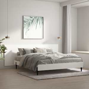 Nástěnné čelo postele bílé 240 x 1,5 x 80 cm kompozitní dřevo - obrázek 1