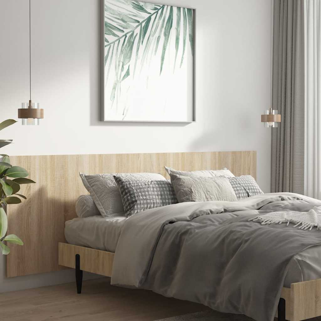 

vidaXL Hoofdbord wandmodel 240x1,5x80 cm bewerkt hout sonoma eiken