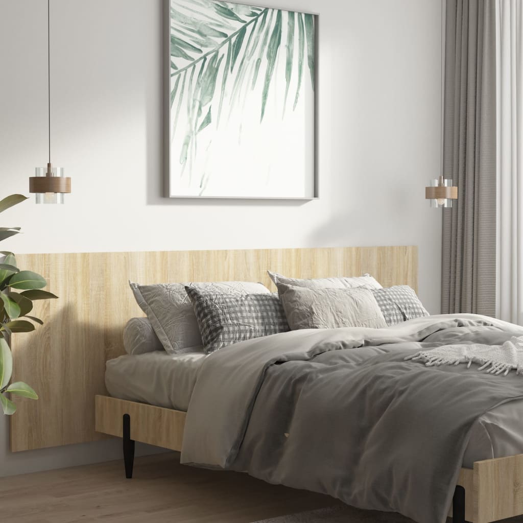 Thumbnail - vidaXL Wand-Kopfteil Sonoma-Eiche 240x1,5x80 cm Holzwerkstoff