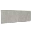 vidaXL seinale kinnitatav voodipeats, betoonhall, 240x1,5x80 cm