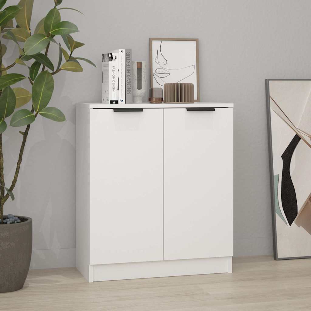 vidaXL Komoda, bia�a, 60x30x70 cm, materia� drewnopochodny