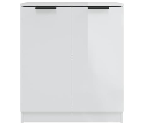 vidaXL Sideboard Hochglanz-Wei&szlig; 60x30x70 cm Holzwerkstoff