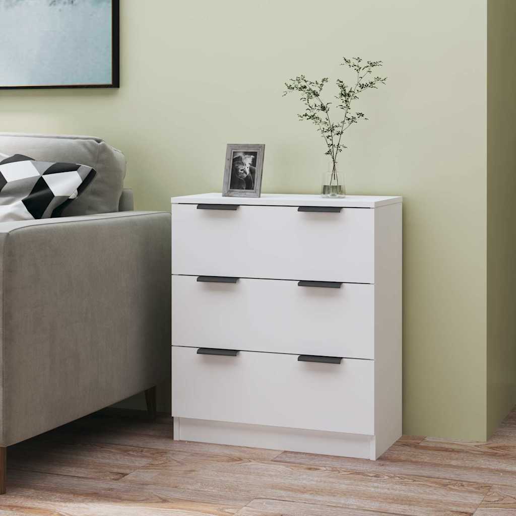 vidaXL Szafka, bia�a, 60x30x70 cm, materia� drewnopochodny