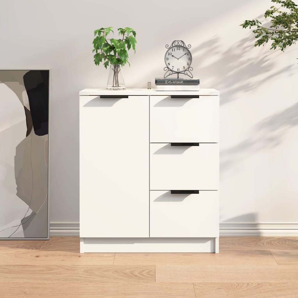 vidaXL Szafka, biaa, 60x30x70 cm, materia drewnopochodny