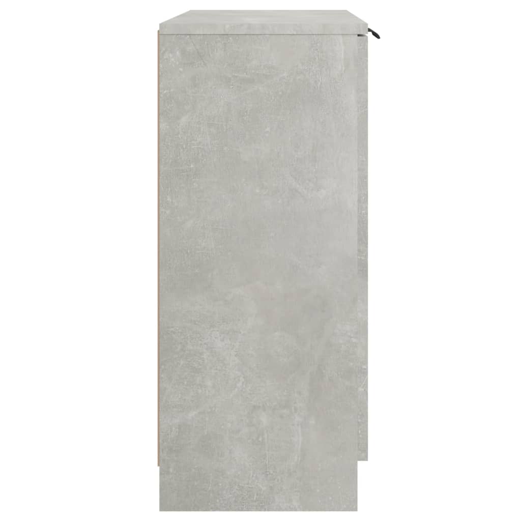 Dulap, gri beton, 60x30x70 cm, lemn prelucrat