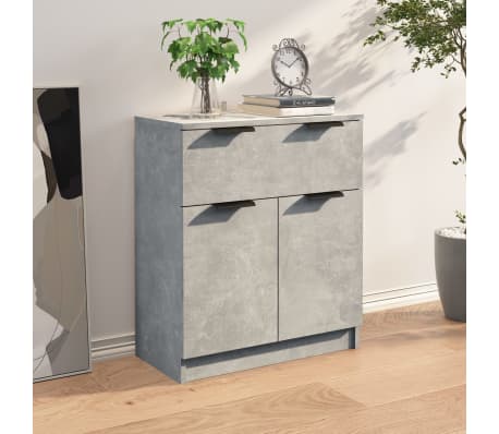 vidaXL Dressoir 60x30x70 cm bewerkt hout betongrijs