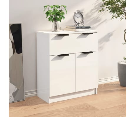 vidaXL Sideboard Hochglanz-Wei&szlig; 60x30x70 cm Holzwerkstoff