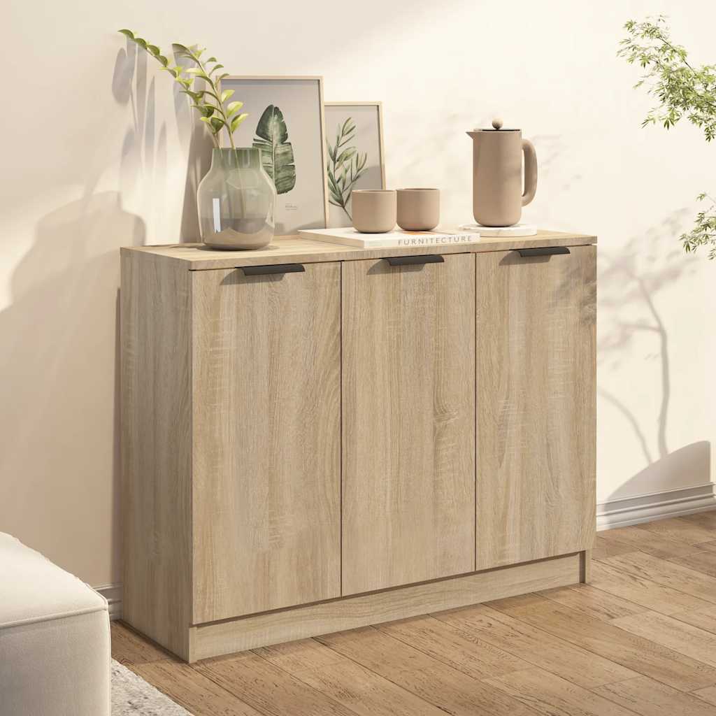 Thumbnail - vidaXL Sideboard Sonoma-Eiche 90,5x30x70 cm Holzwerkstoff