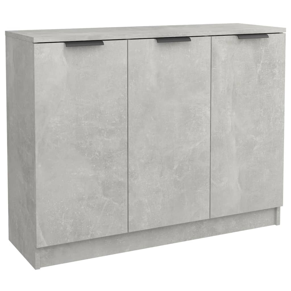 Příborník betonově šedý 90,5 x 30 x 70 cm kompozitní dřevo