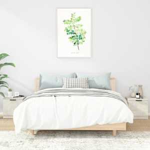 Nočna omarica 2 kosa betonsko siva 40x39x40 cm