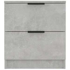 vidaXL Naktinė spintelė, betono pilkos spalvos, apdirbta mediena