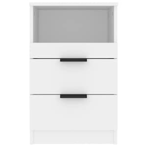 Noční stolek bílý kompozitní dřevo - obrázek 4