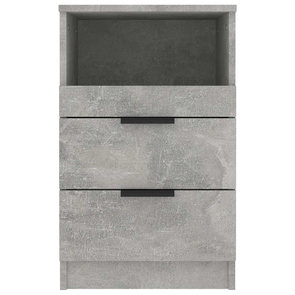 

vidaXL Nachtkastje bewerkt hout betongrijs