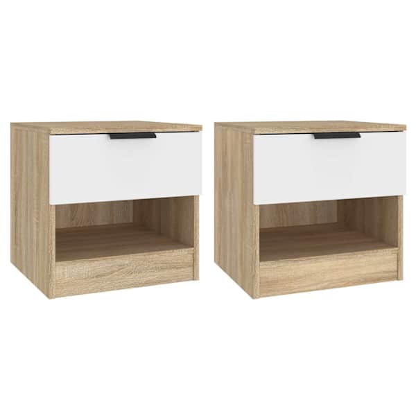 vidaXL &Ouml;&ouml;kapid 2 pcs 40 x 39 x 40cm Tehispuit