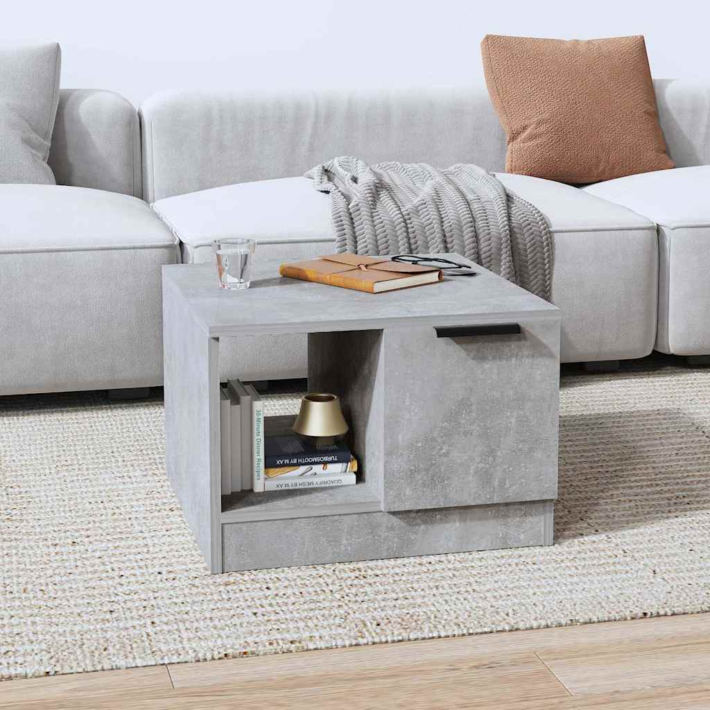 vidaXL Stolik kawowy, betonowy, 50x50x36 cm, materia� drewnopochodny