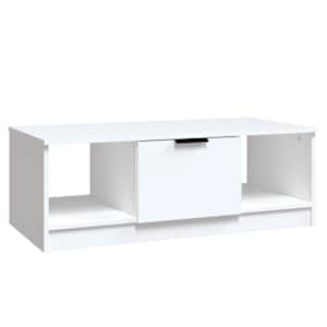 Konferenční stolek bílý 102 x 50 x 36 cm kompozitní dřevo - obrázek 2