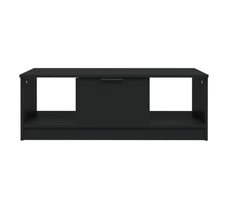 vidaXL Salongbord svart 102x50x36 cm konstruert tre