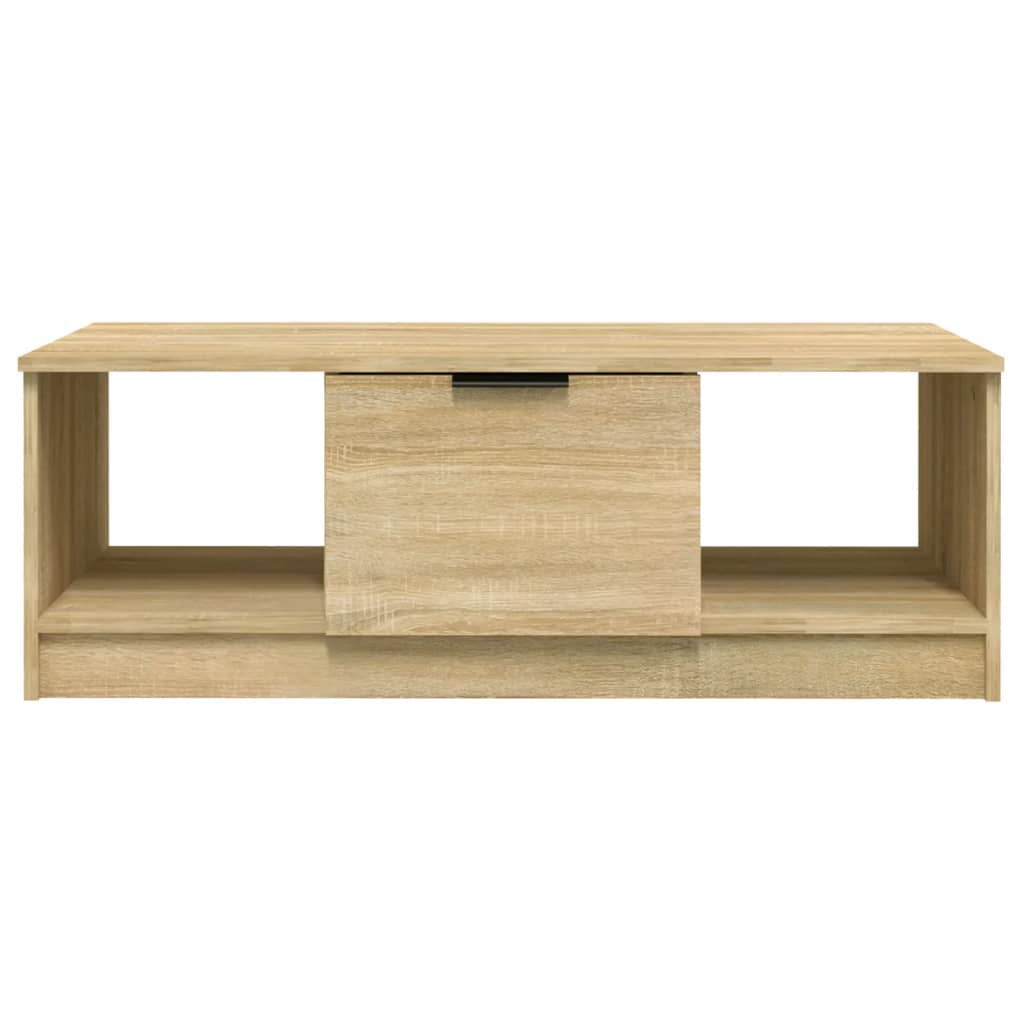 

vidaXL Salontafel 102x50x36 cm bewerkt hout sonoma eikenkleurig