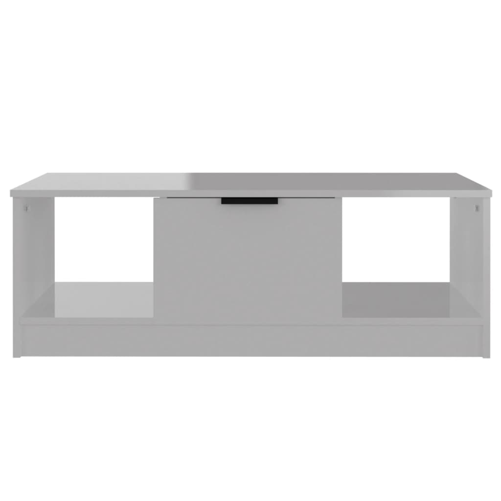 

vidaXL Salontafel 102x50x36 cm bewerkt hout hoogglans wit