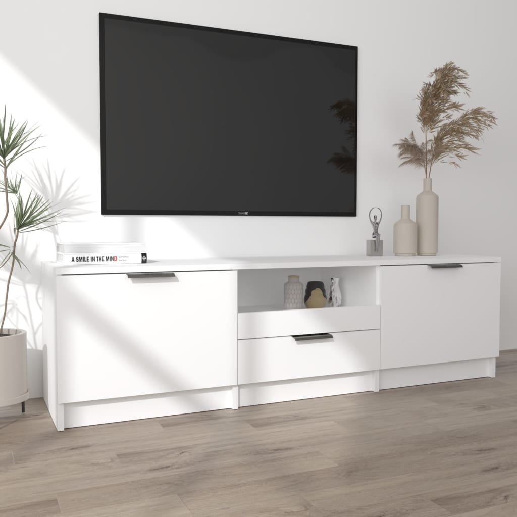 

vidaXL Tv-meubel 140x35x40 cm bewerkt hout wit