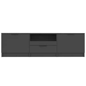 TV skříňka černá 140 x 35 x 40 cm kompozitní dřevo - obrázek 4