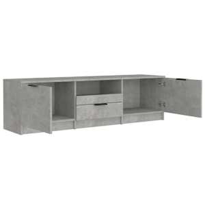 TV skříňka betonově šedá 140 x 35 x 40 cm kompozitní dřevo - obrázek 5