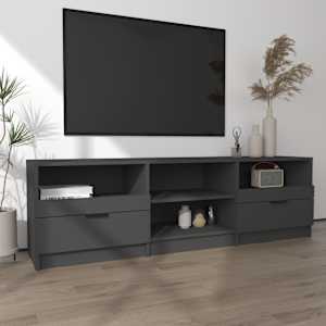TV skříňka černá 150 x 33,5 x 45 cm kompozitní dřevo - obrázek 3